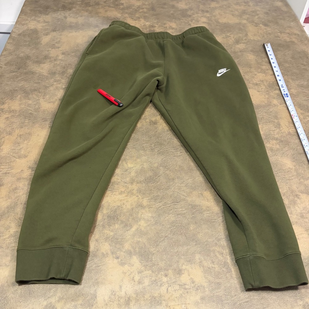 Nike Sportswear Club Fleece Joggers Mens XL Olive Green BV2671-327 Sweatpants